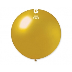 Balon Gigant metalizowany Kula Złoty 90 cm 1 szt