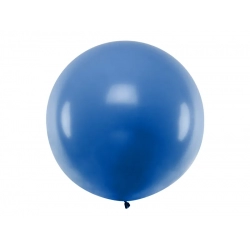 Balon okrągły Gigant pastelowy Kula Niebieska 1 m