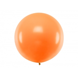 Balon Gigant pastelowy Kula Pomarańczowy 100 cm