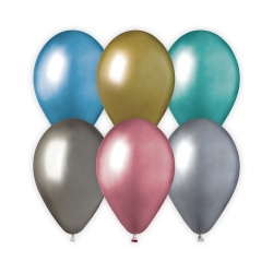 Balony chromowane metaliczne Kolorowe 33 cm