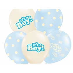 Balony pastelowe Baby Shower It's a boy