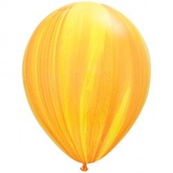 Balon Melanż pomarańczowo-biały 28 cm 1 szt Na hel