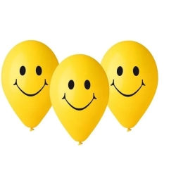 Balony żółte Uśmiechnięta Buźka Emotki