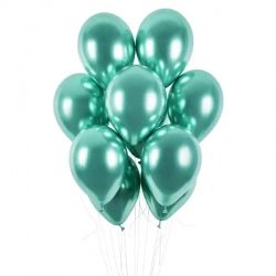 Balon chromowany Zielony 33 cm