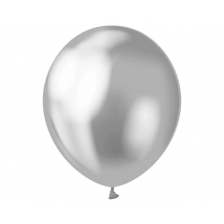 Balony Platynowe Chromowane Srebrne 30 cm 10 szt.