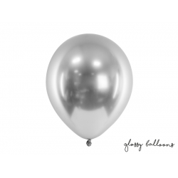 Balony chromowane Srebrne 30 cm