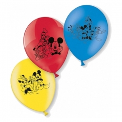 Balony bajkowe Myszka Mickey 23 cm 6 szt.