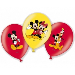 Balony lateksowe Myszka Mickey i przyjaciele 28 cm 6 szt
