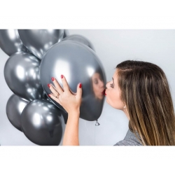 Balon chromowany Srebrny 33 cm