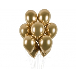 Balon chromowany Złoty 33 cm