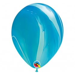 Balon Melanż Niebieski Qualatex 28 cm