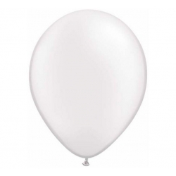 Balony metalizowane Perłowo-białe 13 cm 10 szt Na hel
