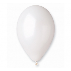Balony metalizowane Perłowo Białe 30 cm 10 szt