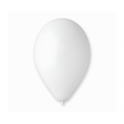 Balony pastelowe Białe Gemar 30 cm