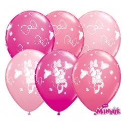 Balony różowe Myszka Minnie 30 cm