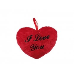 Pluszowe Czerwone Serce I Love You na Walentynki