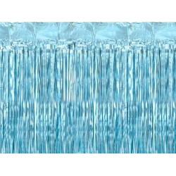 Dekoracja kurtyna Niebieska Błękitna 90x250 cm