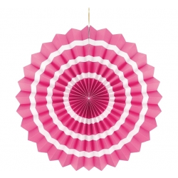 Rozeta dekoracyjna Biało - Różowa 40 cm