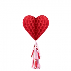 Dekoracja wisząca Rozeta Serce na Walentynki
