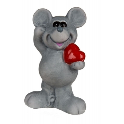 Figurka Myszka z serduszkiem Walentynki