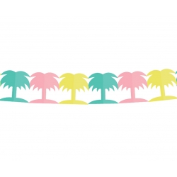 Girlanda papierowa Kolorowe Palme 3,6 m