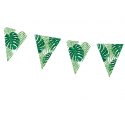 Girlanda papierowa flagi Zielone Liście Aloha