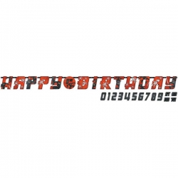 Girlanda urodzinowa happy Birthday Ninja + naklejki