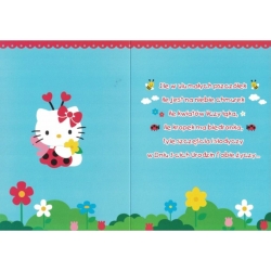 Kartka z życzeniami urodzinowymi Hello Kitty