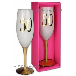 Kieliszek do szampana na 50 Urodziny Prezent urodzinowy
