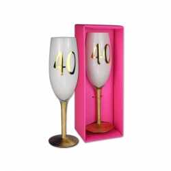 Kieliszek do szampana na 40 Urodziny Pomysł na prezent