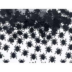 Konfetti Czarne Pająki Pajączki Dekoracje na Halloween 15 g