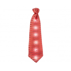 Krawat świecący Czerwony