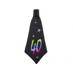 Krawat imprezowy na 40 urodziny 42 cm
