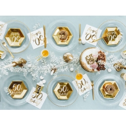 Kubeczki dekoracje stołu 50 urodziny