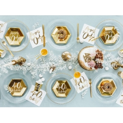Kubeczki dekoracje stołu 40 urodziny