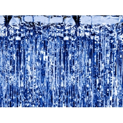 Dekoracja kurtyna Niebieska 90x250 cm