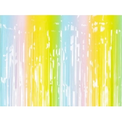 Dekoracja kurtyna Kolorowa Pastelowa Tęczowa 100x195 cm