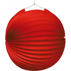 Dekoracja wisząca Lampion Czerwony 25 cm
