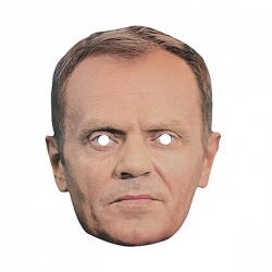 Maska papierowa Donald Tusk