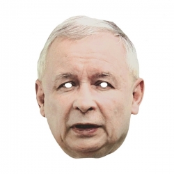 Maska papierowa politycy Jarosław Kaczyński