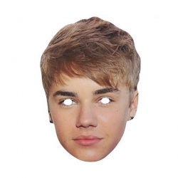 Maska papierowa Justin Bieber