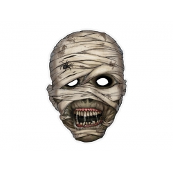 Maska papierowa Mumia na Hallowen