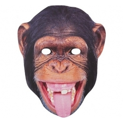 Maska papierowa Małpa Szympans