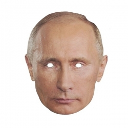 Maska papierowa politycy Vladimir Putin