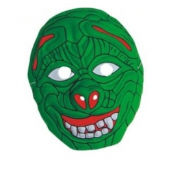 Maska plastikowa Wesołe stwory Zielony potworek