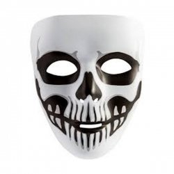 Maska plastikowa Czaszka biała