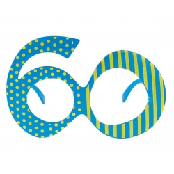 Okulary niebieskie na 60 urodziny