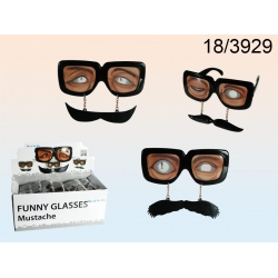 Zabawne Okulary z wąsami