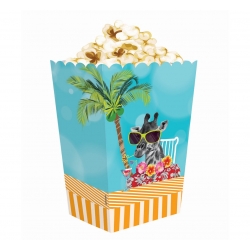 Pudełka na popcorn Hawajskie Party 4 szt.