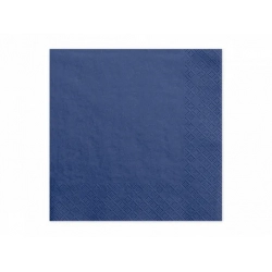Serwetki papierowe Granatowe Ciemno Niebieskie 20 szt. 33x33 cm